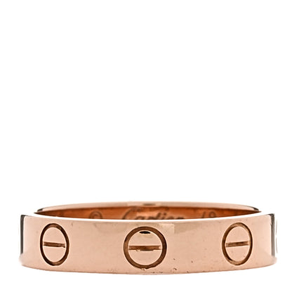 Cartier 18K Pink Gold 3.5mm LOVE Wedding Band Ring 48 4.5 1 of 5