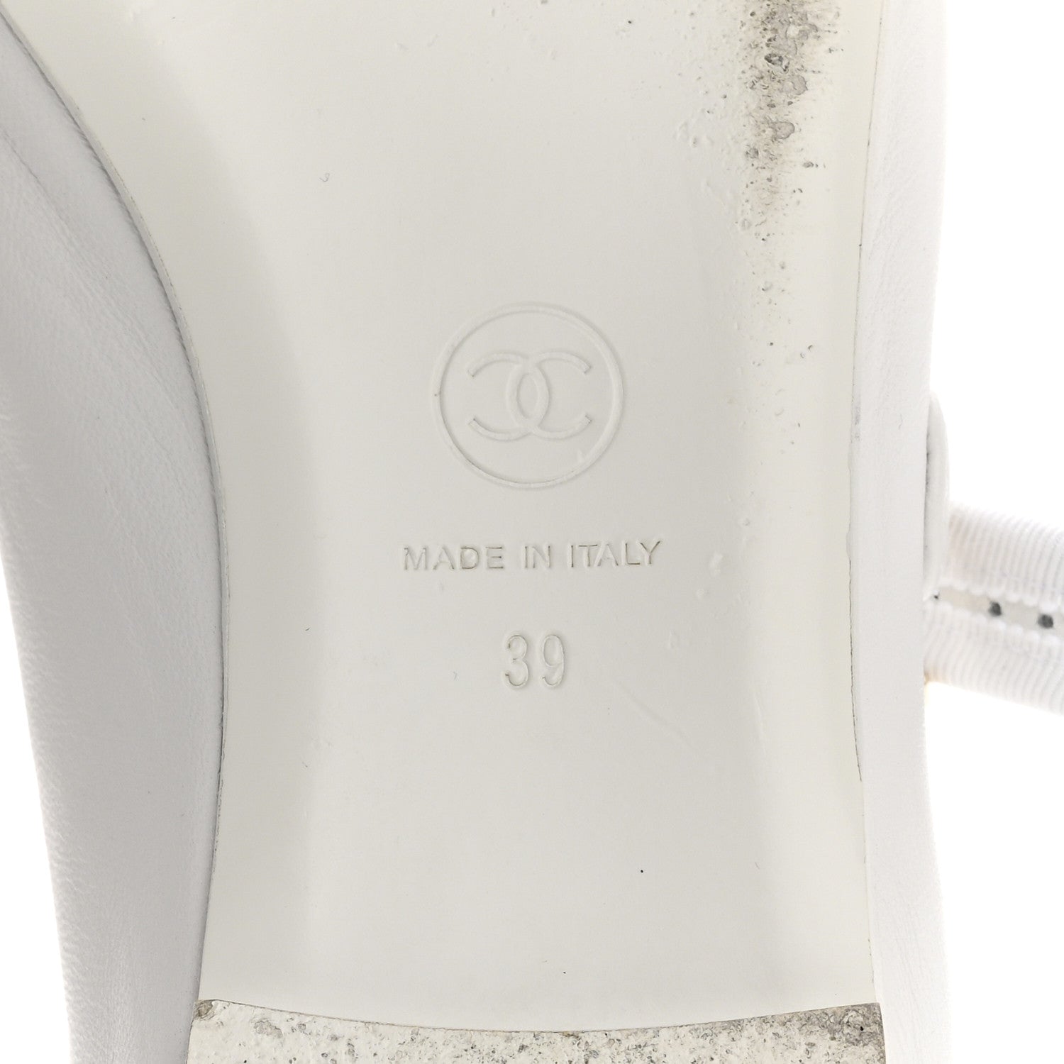 Chanel Lambskin Mary Jane Flats 39 White 8 of 12