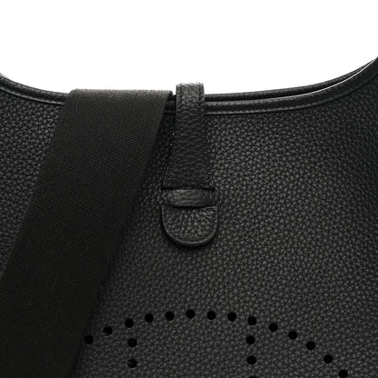Hermes Taurillon Clemence Evelyne III PM Black 8 of 11