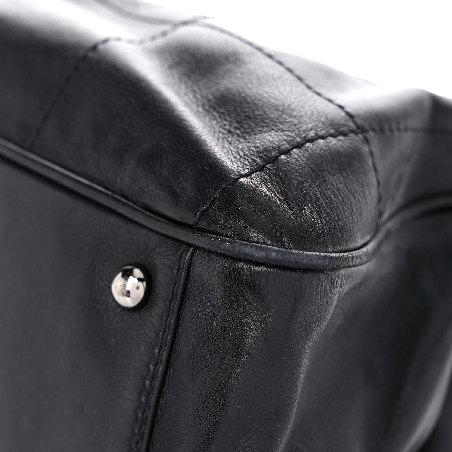 Chanel Lambskin Square Stitched Large Tote Black 11 of 22