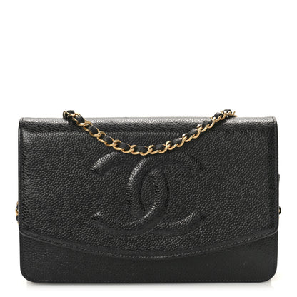 Chanel Caviar Timeless CC Wallet on Chain WOC Black 1 of 13