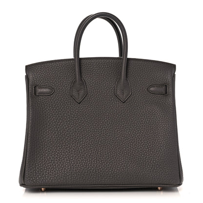 Hermes Togo Birkin 25 Etain 4 of 36