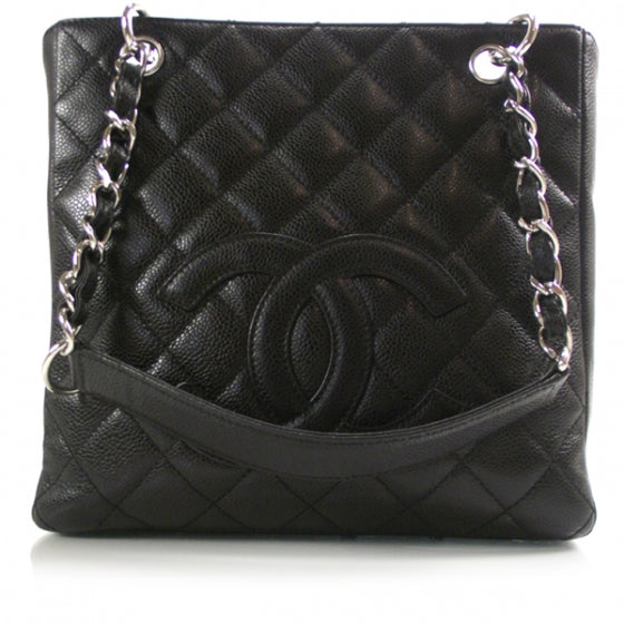 Chanel Caviar Petit Shopping Tote PST Black 1 of 11