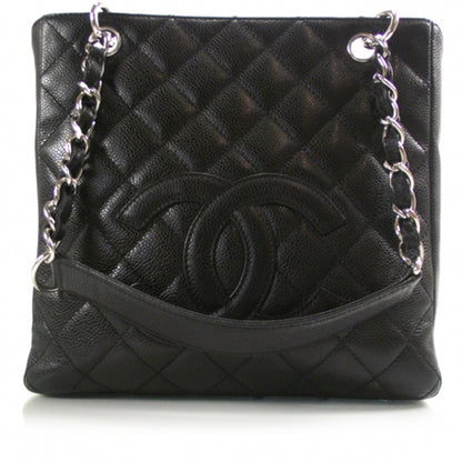 Chanel Caviar Petit Shopping Tote PST Black 1 of 11
