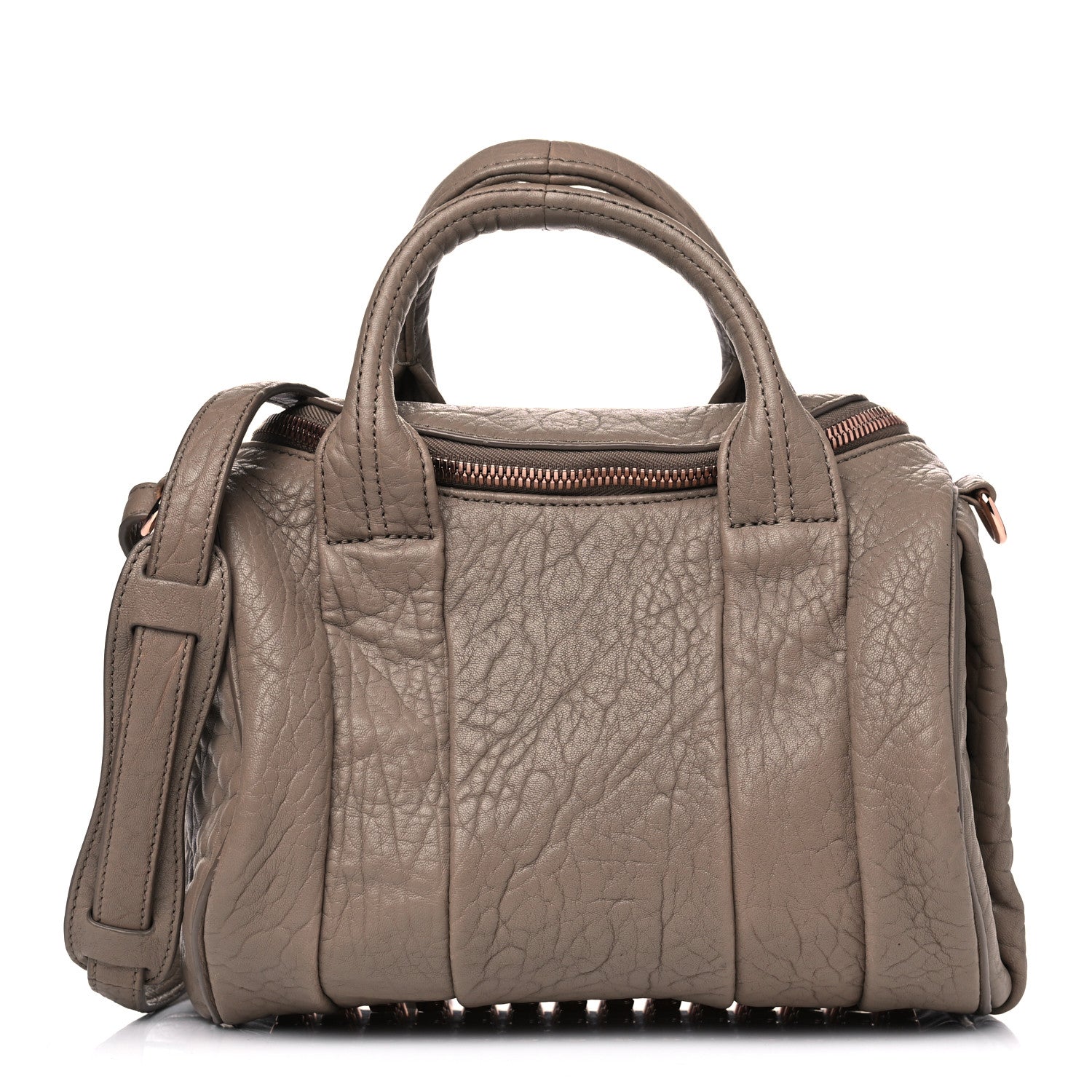 Alexander Wang Pebbled Lambskin Rockie Latte Rose Gold Hardware 1 of 7