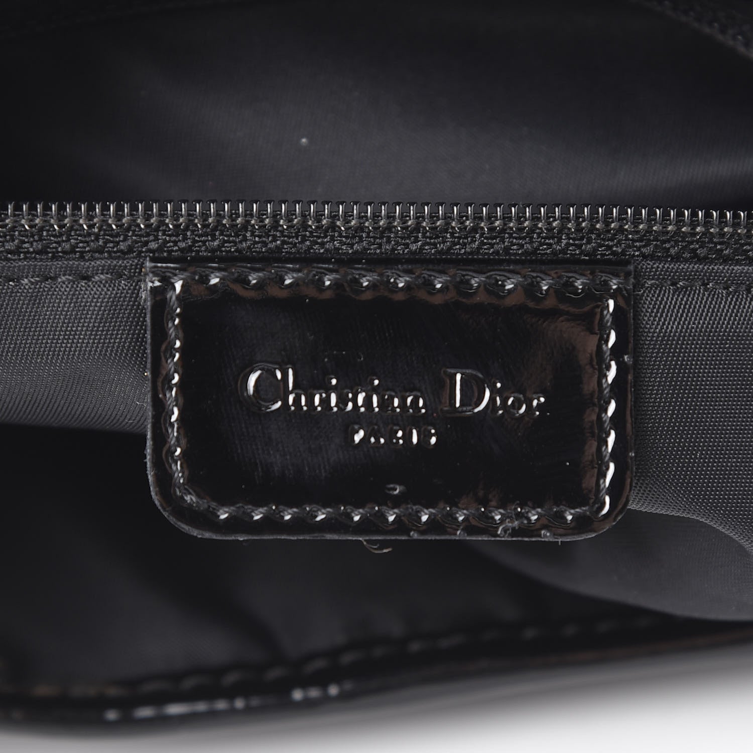 Christian Dior Monogram Saddle Bag Black 5 of 9