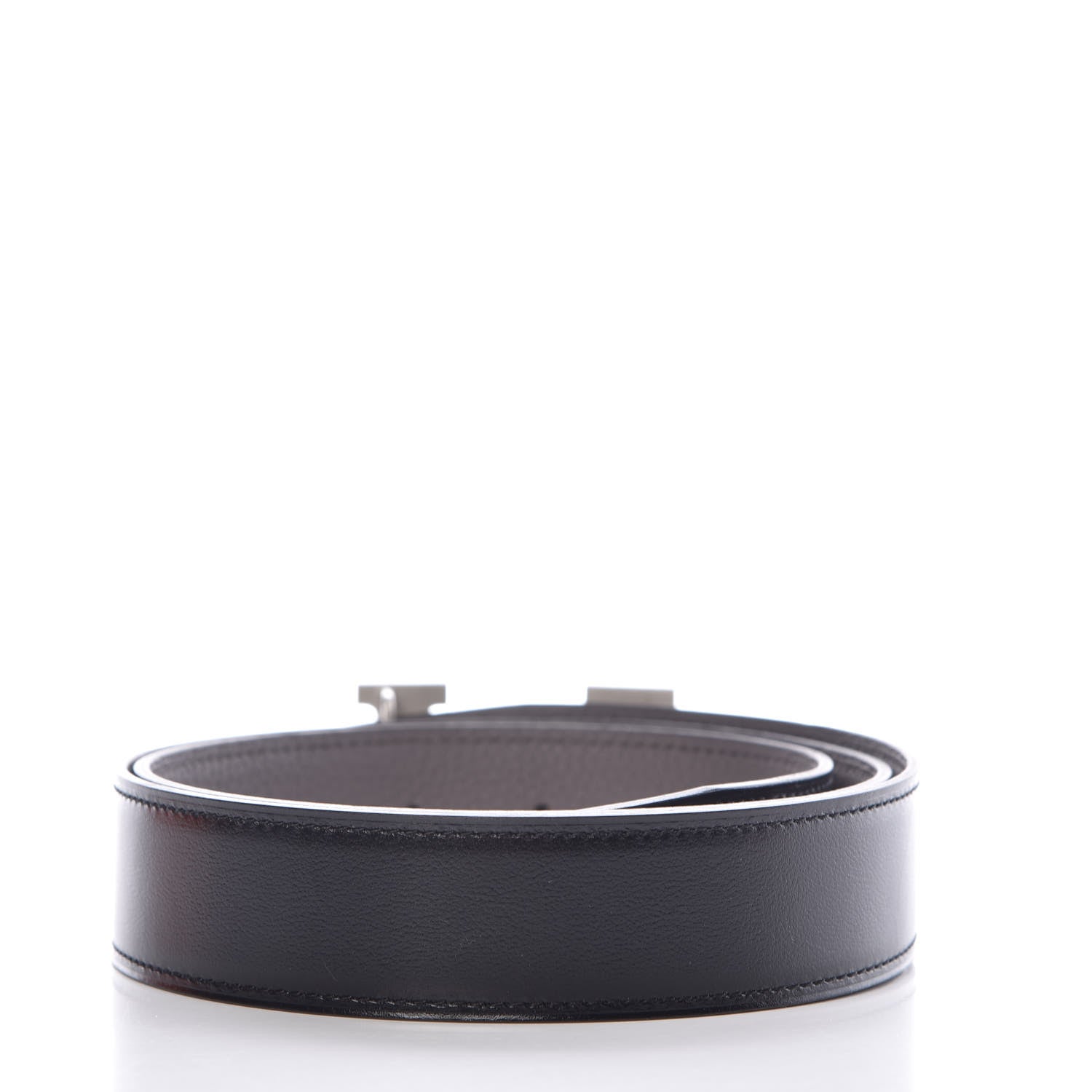 Hermes Box Togo 32mm H Belt 85 Black Etain 3 of 8