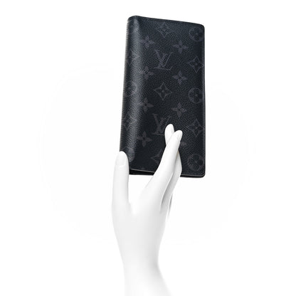 Louis Vuitton Monogram Eclipse Brazza Wallet 2 of 9
