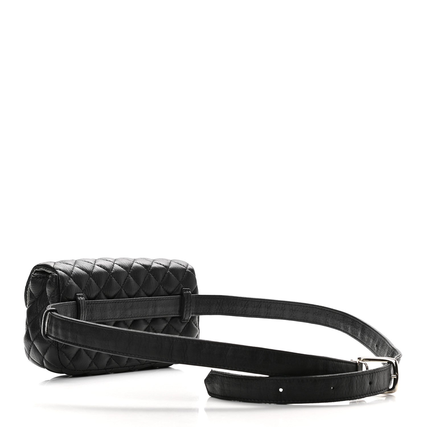 Chanel Calfskin Quilted CC Uniform Flap Belt Bag Black 3 of 10