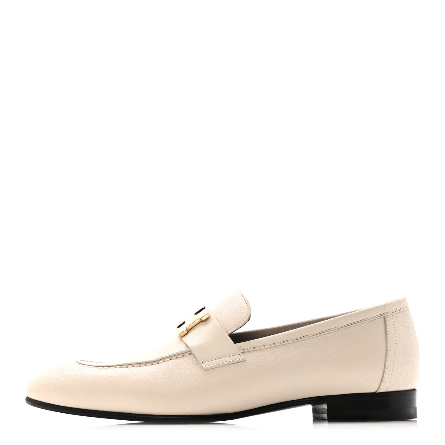 Calfskin Womens Paris Loafers 37 White