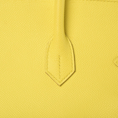 Hermes Epsom Birkin 35 Lime 21 of 35