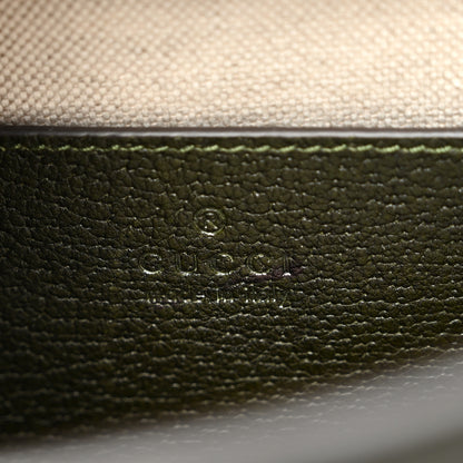 Gucci Textured Dollar Calfskin Web Small Diana Tote Bag Green Ombre 6 of 9