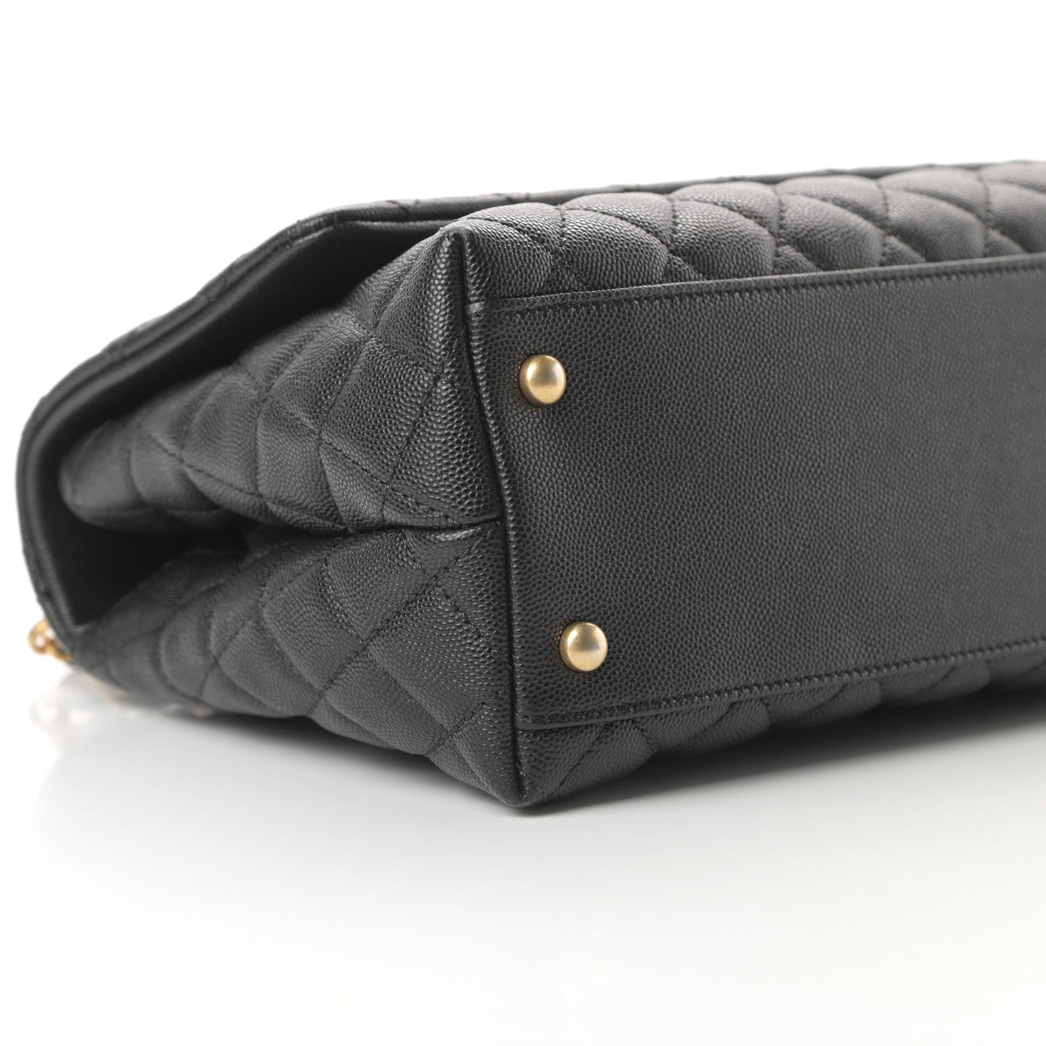 Chanel Caviar Quilted Small Coco Handle Flap Black 9 of 13