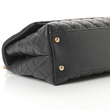Chanel Caviar Quilted Small Coco Handle Flap Black 9 of 13