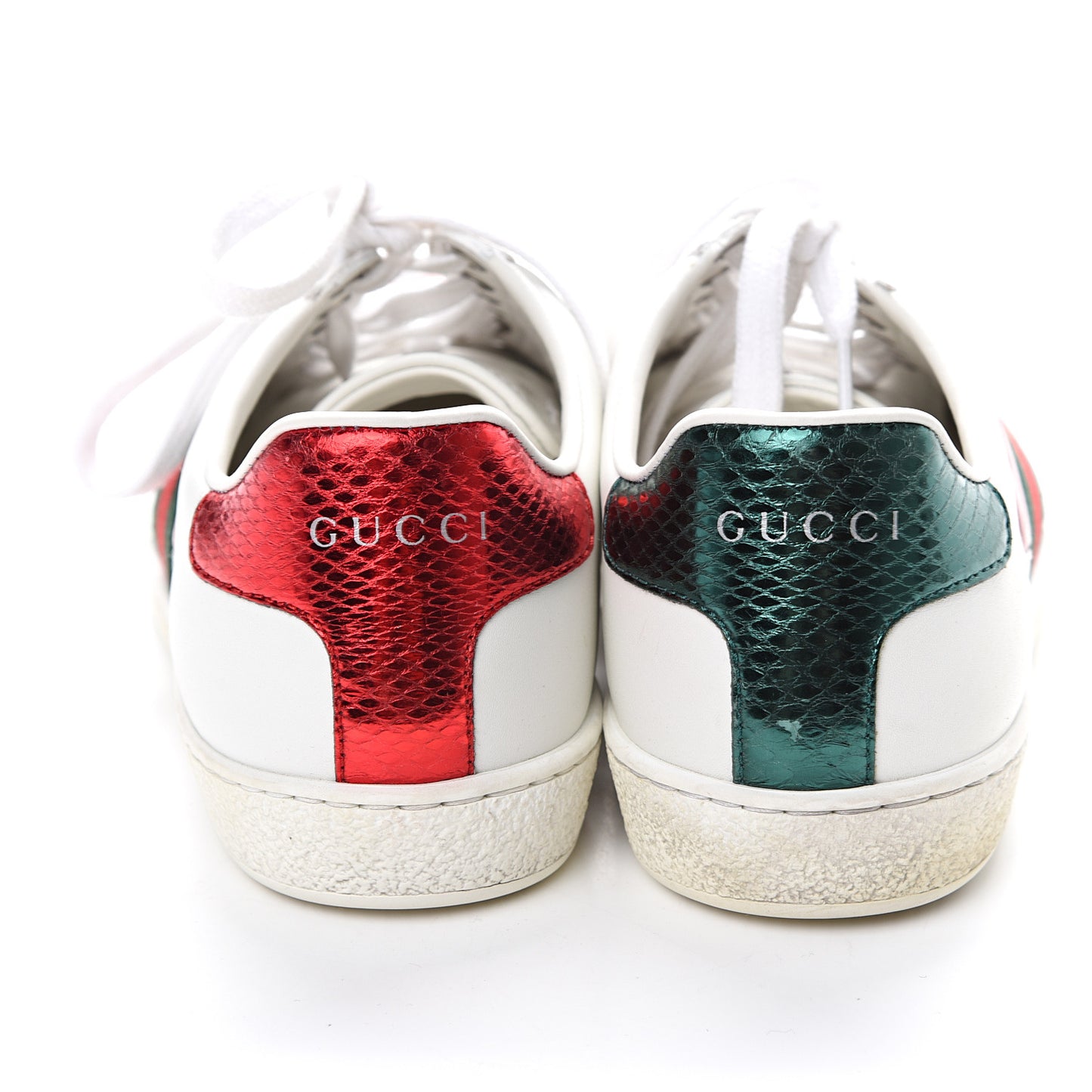 Calfskin Ayers Web Heart Embroidered Ace Sneakers 36 White