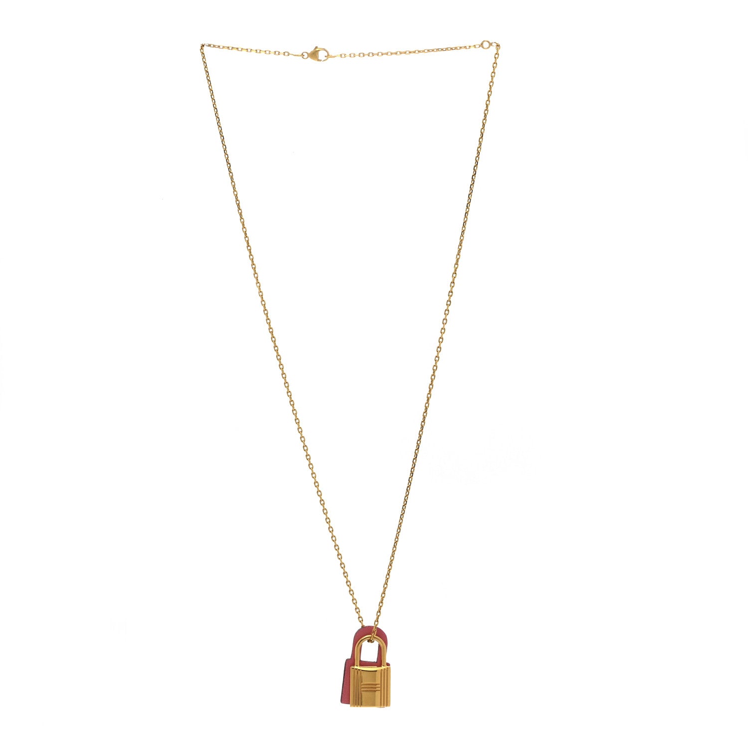 Hermes Swift Small O'Kelly Pendant Necklace Rose Azalee 3 of 8