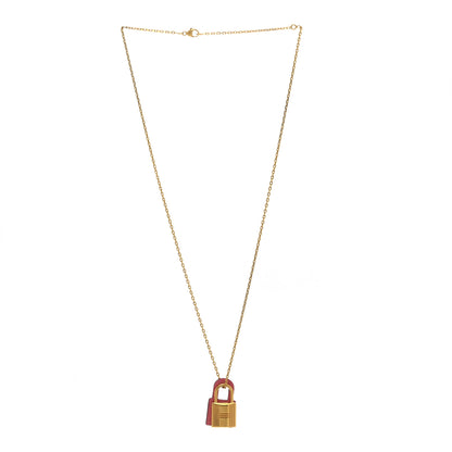 Hermes Swift Small O'Kelly Pendant Necklace Rose Azalee 3 of 8