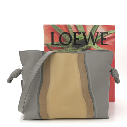 Loewe Nappa Medium Flamenco Landscape Knot Clutch Sparkling Grey Butter 10 of 10