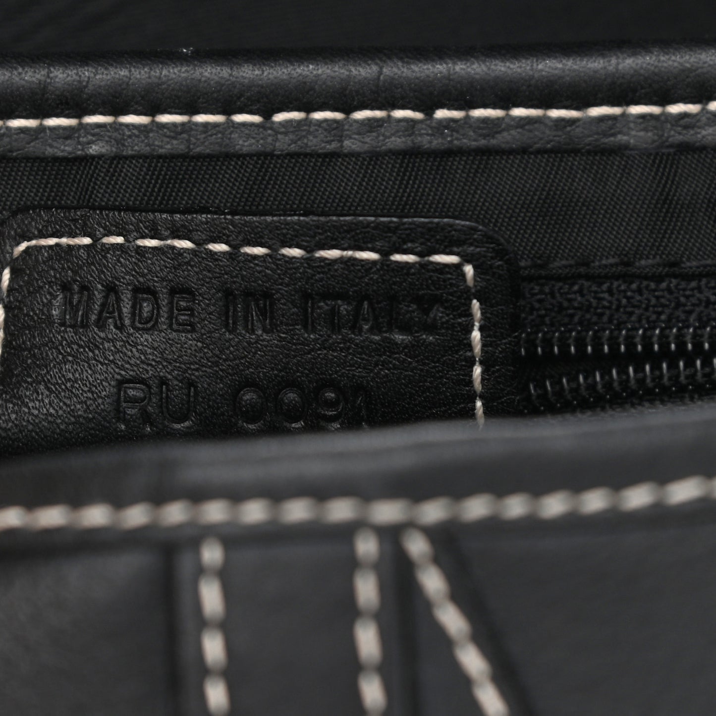 Calfskin Saddle Bag Black