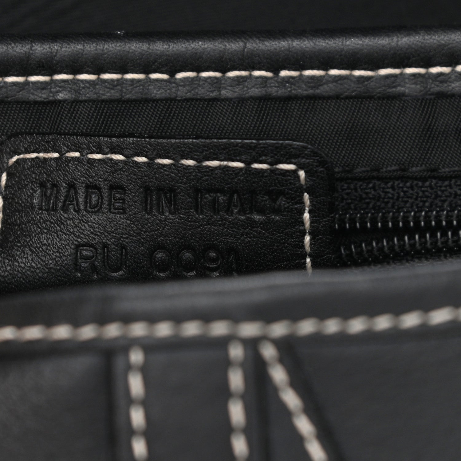 Christian Dior Calfskin Saddle Bag Black 6 of 9