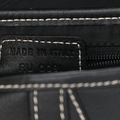 Christian Dior Calfskin Saddle Bag Black 6 of 9