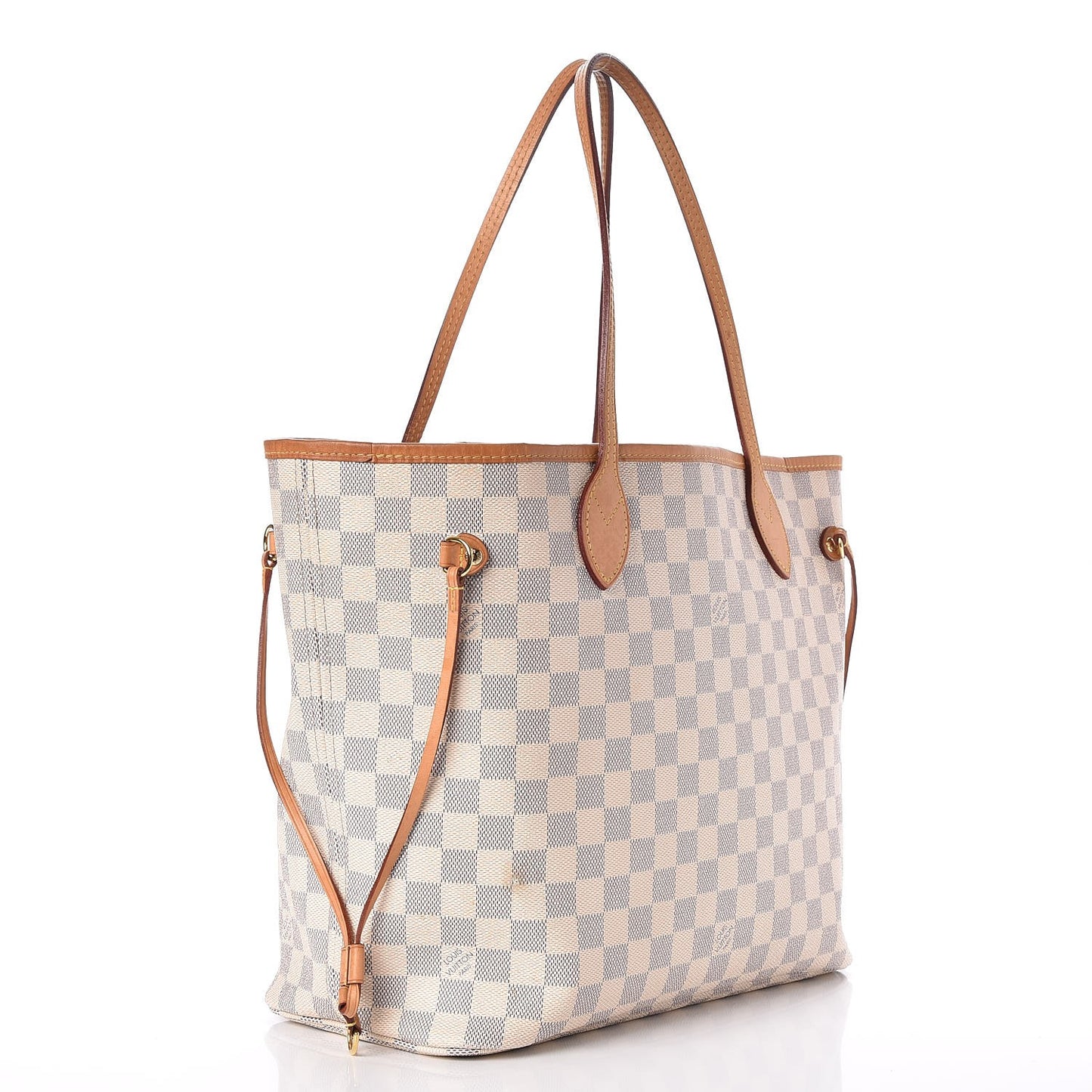 Damier Azur Neo Neverfull MM Rose Ballerine