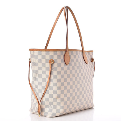 Louis Vuitton Damier Azur Neo Neverfull MM Rose Ballerine 3 of 13