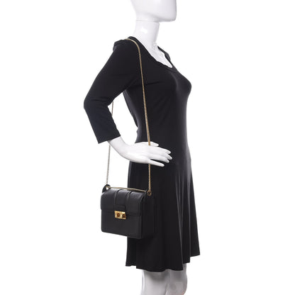 Lanvin Smooth Calfskin Small Jiji Shoulder Bag Black 2 of 9