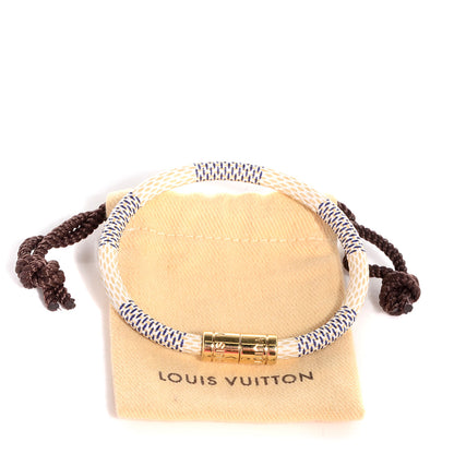 Louis Vuitton Damier Azur Keep It Bracelet 17 5 of 5
