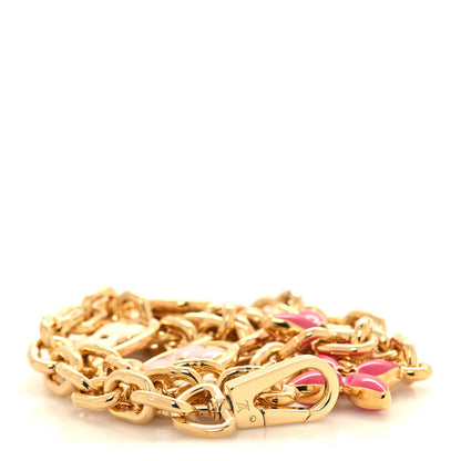 Louis Vuitton Taurillon Flower Capucines Chain Bag Charm Pink 1 of 3