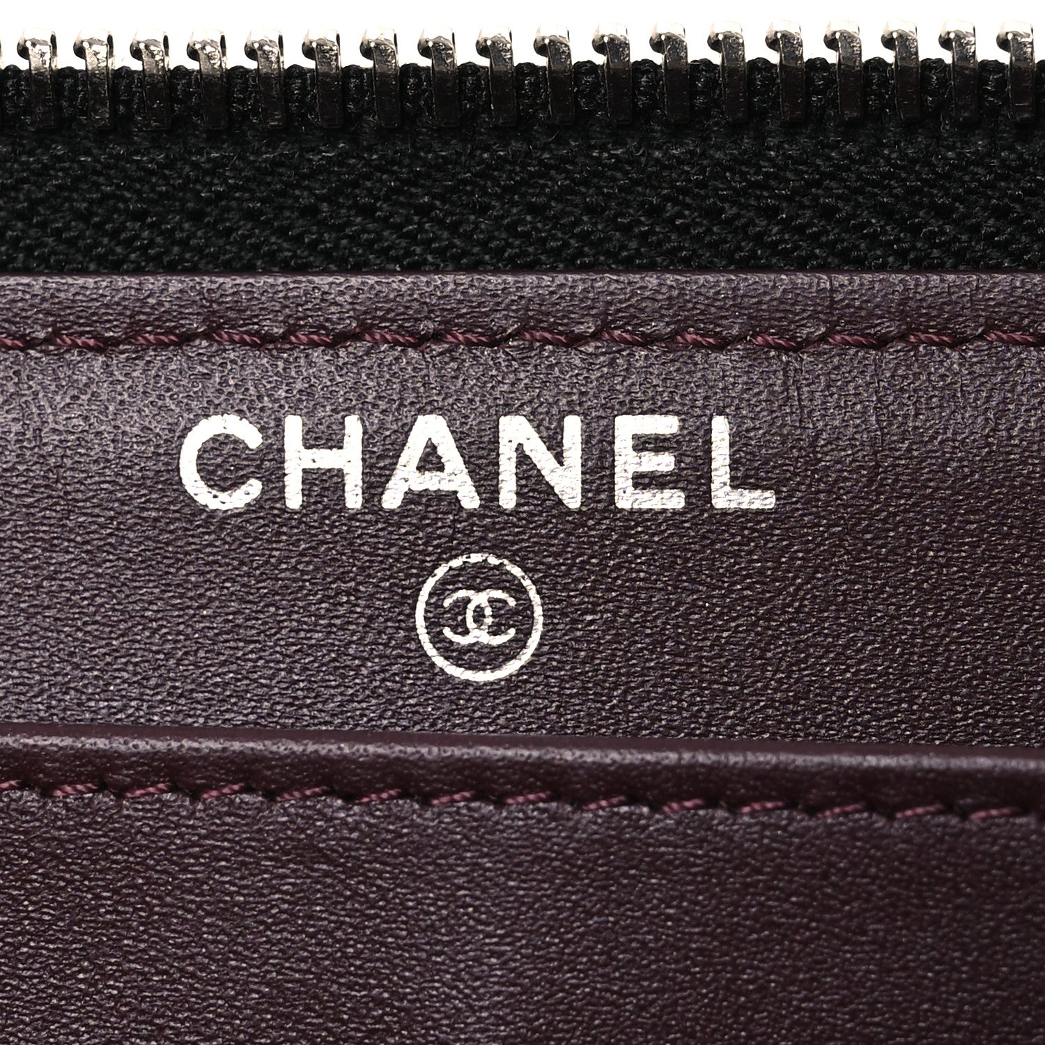 Chanel Caviar Quilted Large Gusset Zip Around Wallet Black 10 of 17