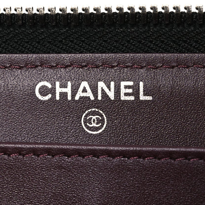 Chanel Caviar Quilted Large Gusset Zip Around Wallet Black 10 of 17