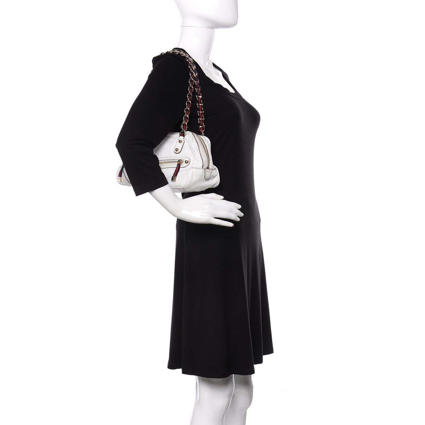 Goatskin Small Capri Bowler White