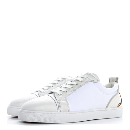 Christian Louboutin Calfskin Mens Fun Junior Low Top Sneaker 42.5 White 4 of 10