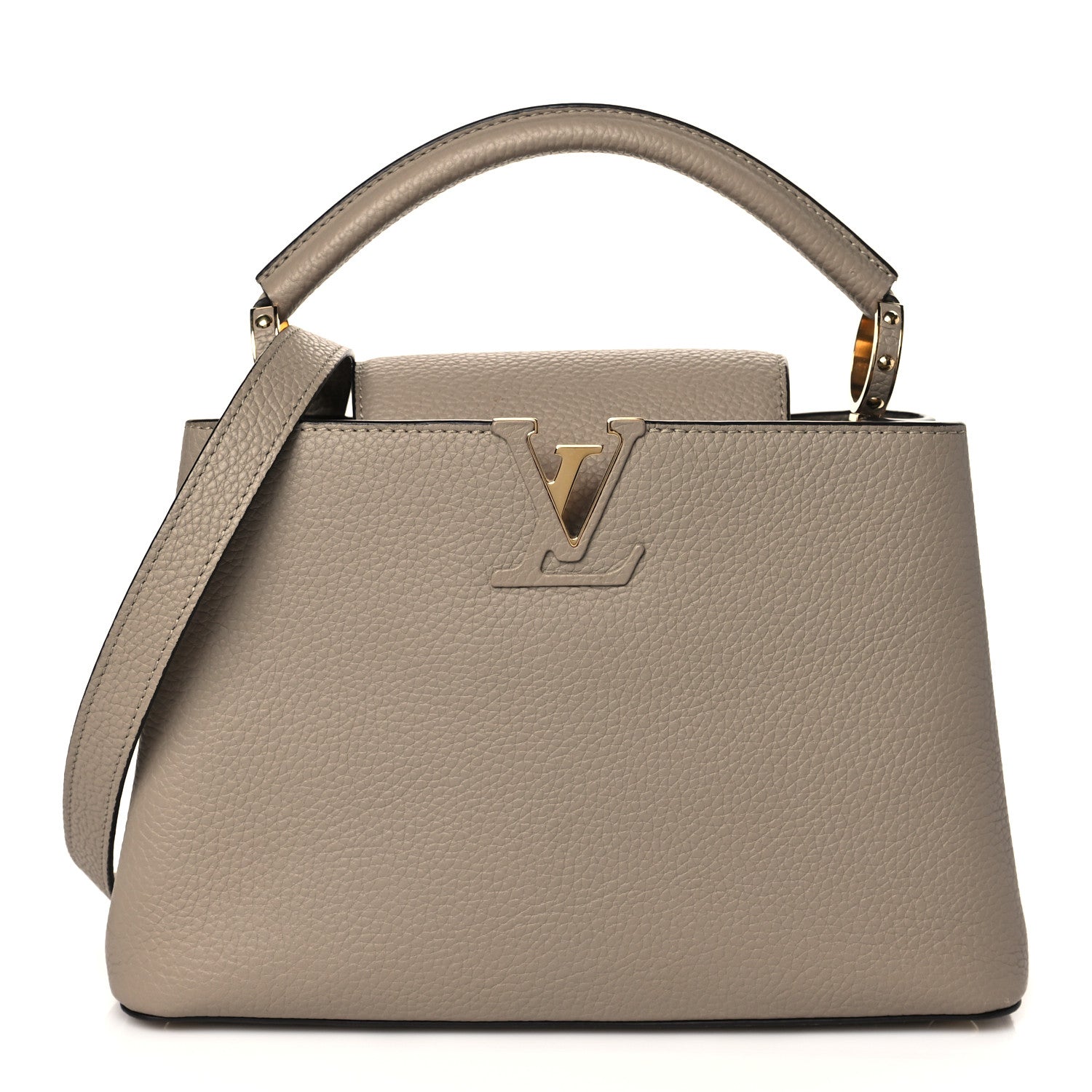 Louis Vuitton Taurillon Capucines BB Galet 1 of 10