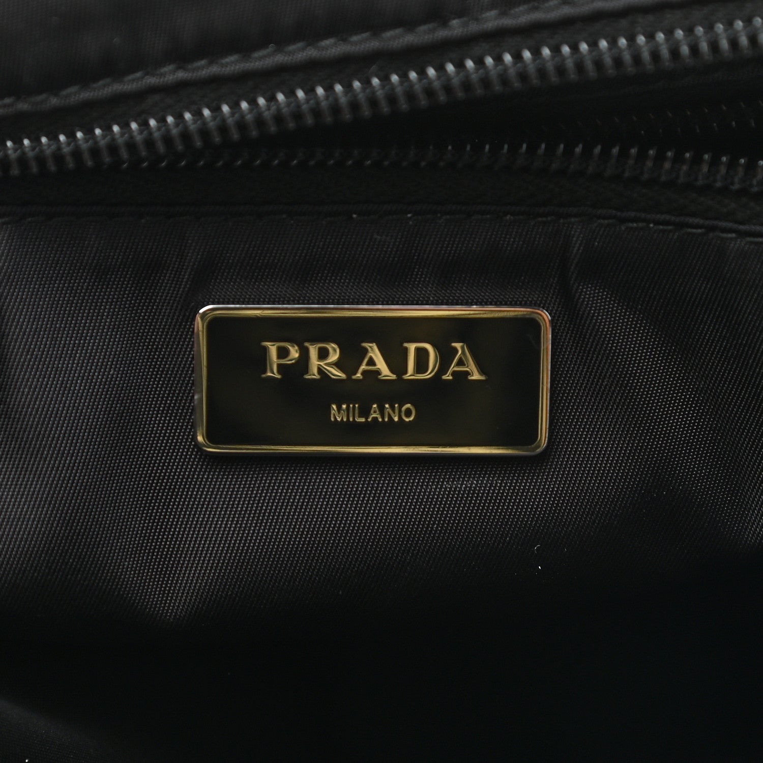 Prada Tessuto Nylon Studded Wristlet Black Fuoco 6 of 7