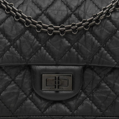 Chanel Aged Calfskin Quilted 2.55 Reissue Mini Flap So Black 8 of 10