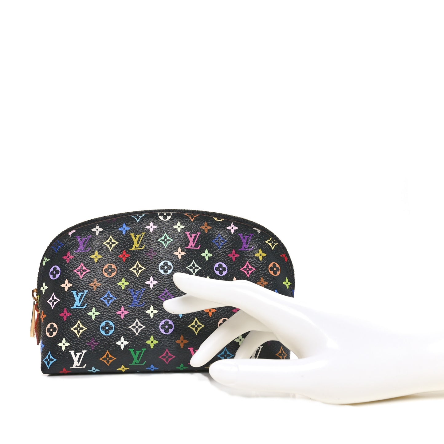 Monogram Multicolor Cosmetic Pouch Black Grenade