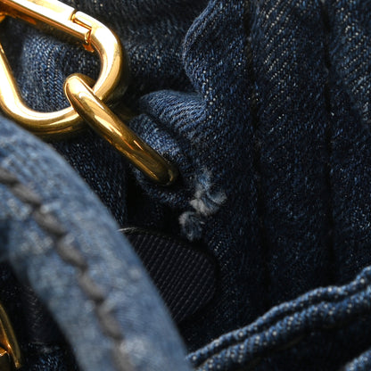 Prada Denim Logo Tote Avio 10 of 10