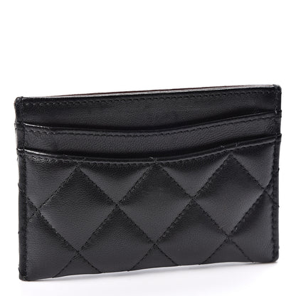 Chanel Lambskin Quilted Card Holder Black 2 of 10