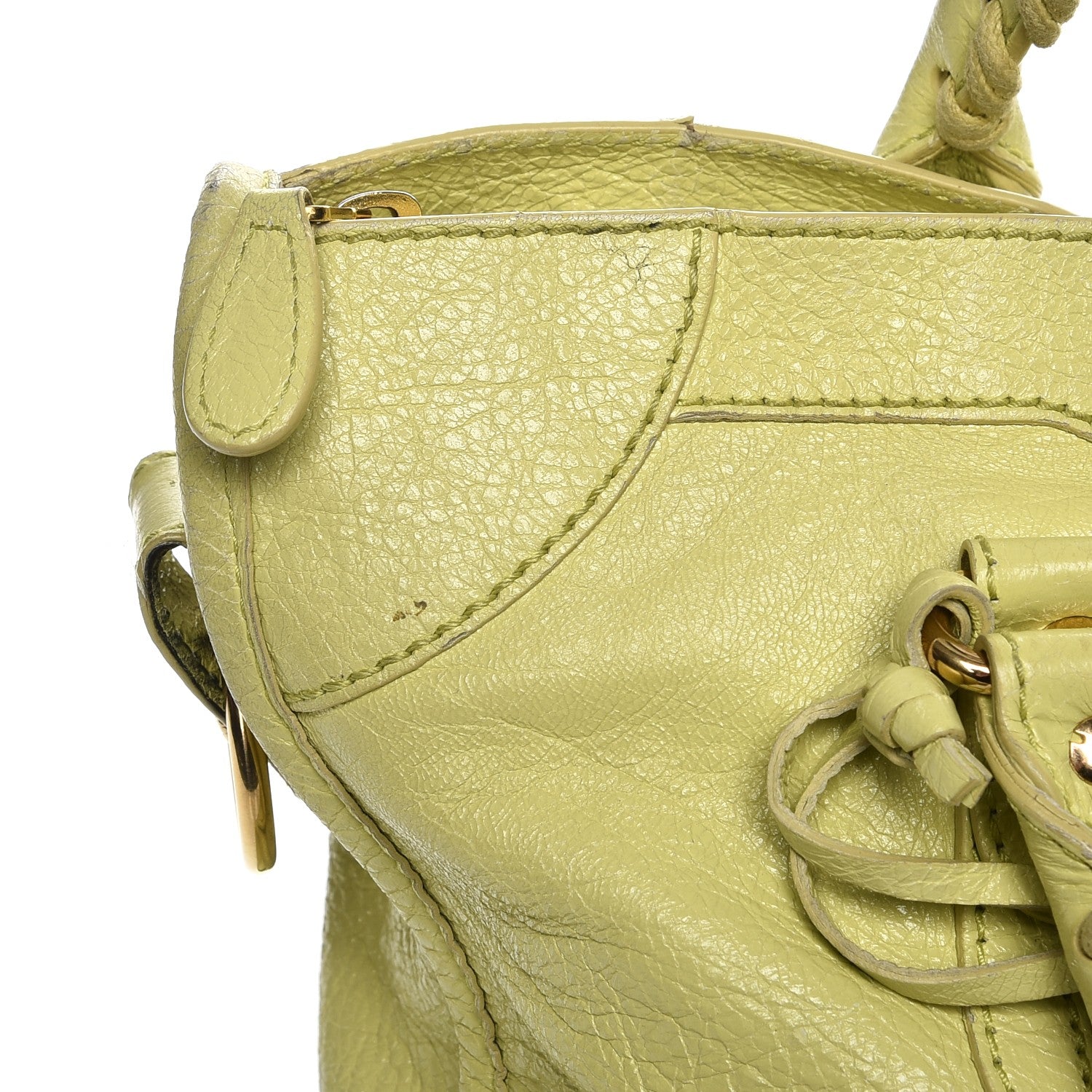 Balenciaga Agneau Giant 12 Gold Hardware City Jaune Citronnade 14 of 15