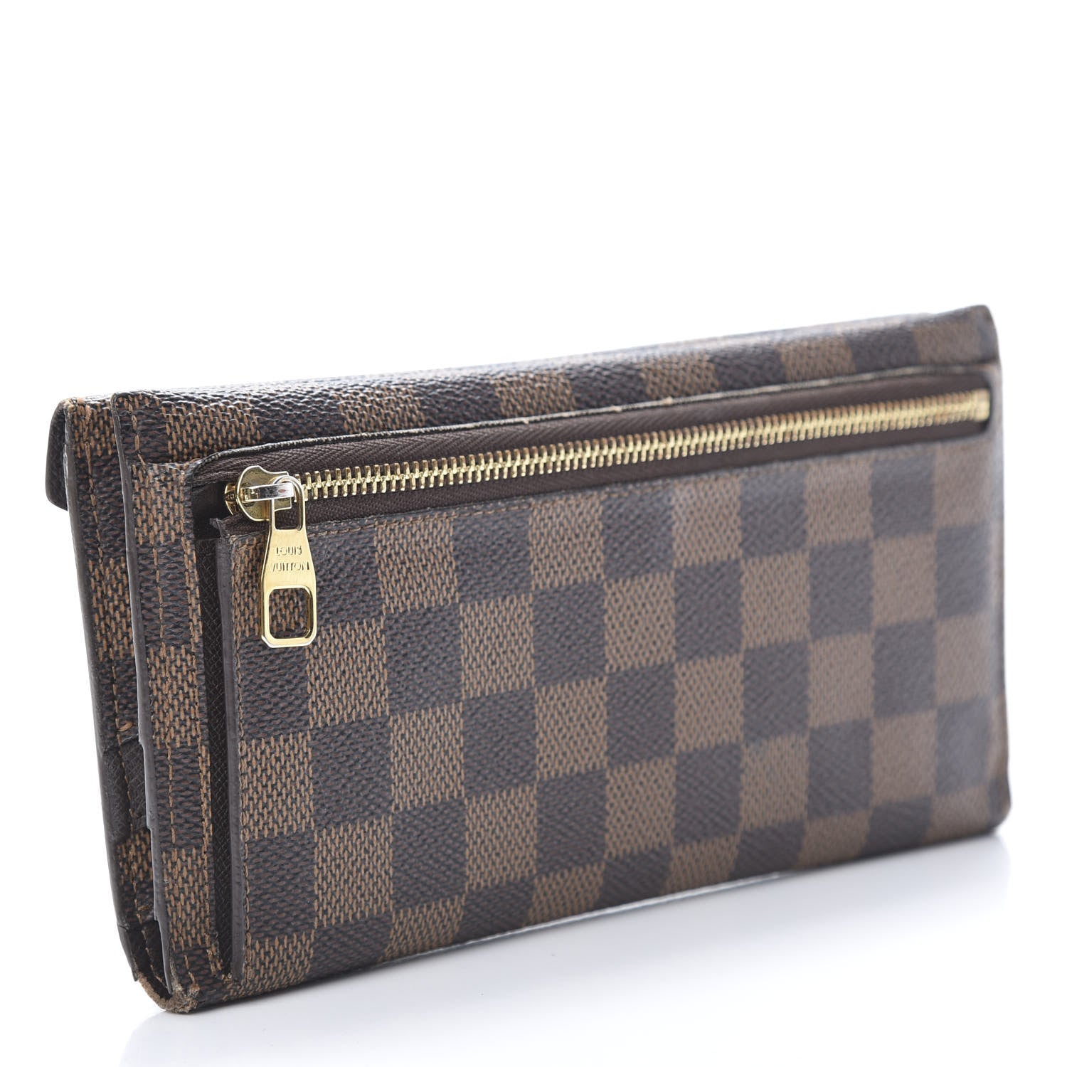 Louis Vuitton Damier Ebene Long Origami Wallet 3 of 12