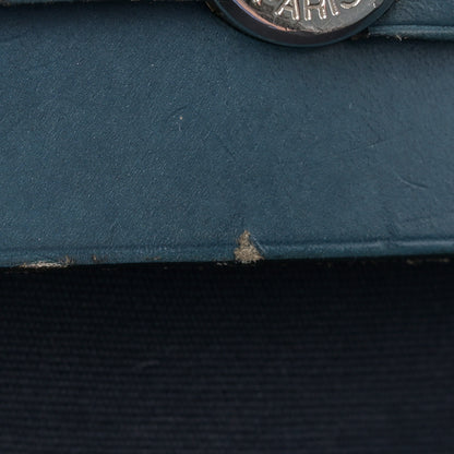 Hermes Toile Vache Hunter Herbag Cabas MM Bleu Marine 11 of 15