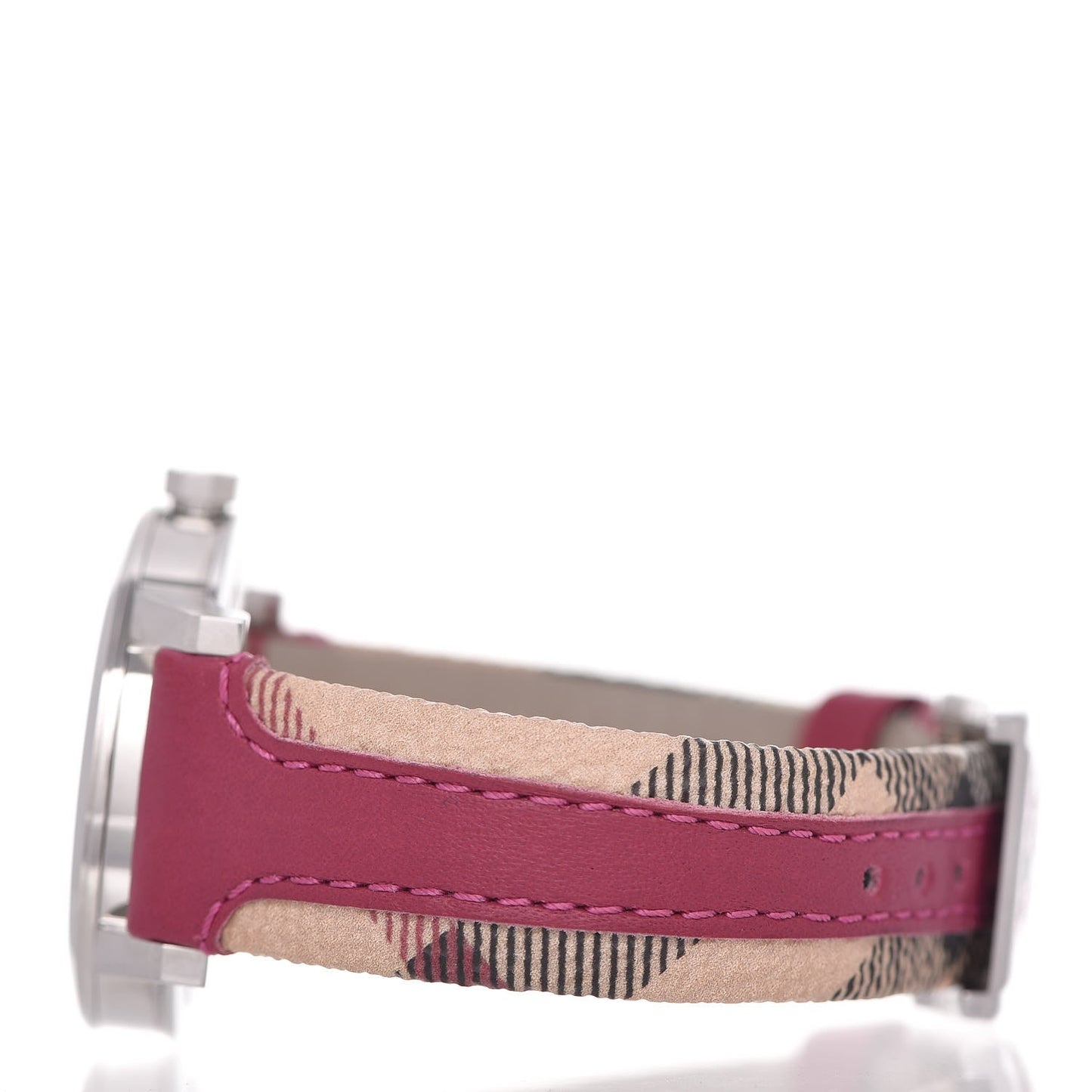 Stainless Steel Calfskin 38mm Nova Check Quartz Watch BU9149