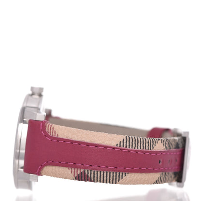 Burberry Stainless Steel Calfskin 38mm Nova Check Quartz Watch BU9149 4 of 7