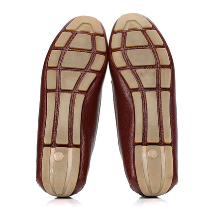 Gucci Calfskin Womens Driver Loafers 36 Russet 4 of 6