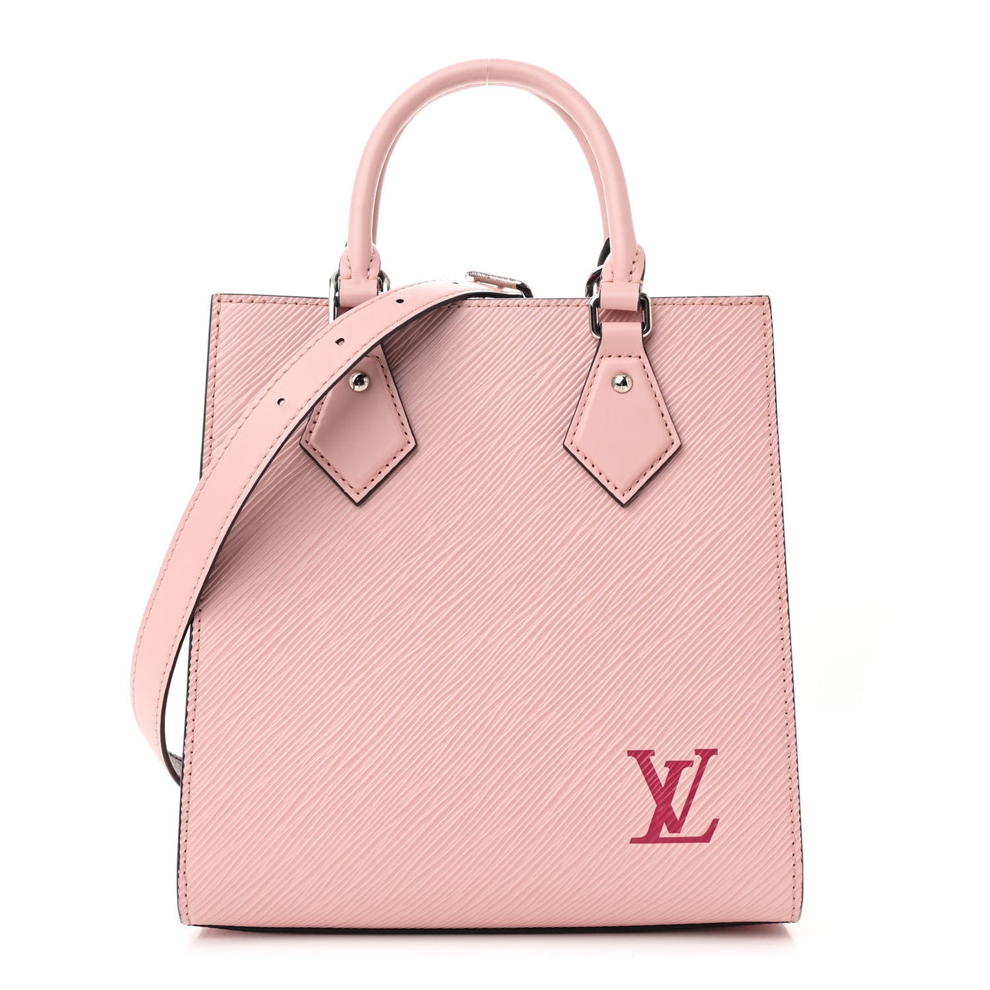 Epi Sac Plat BB Rose Ballerine