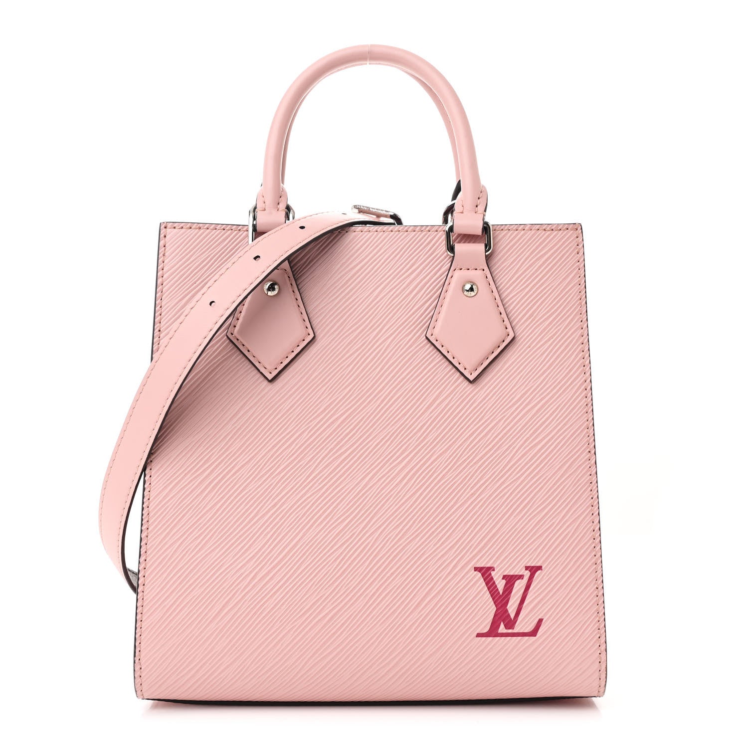 Louis Vuitton Epi Sac Plat BB Rose Ballerine 1 of 10