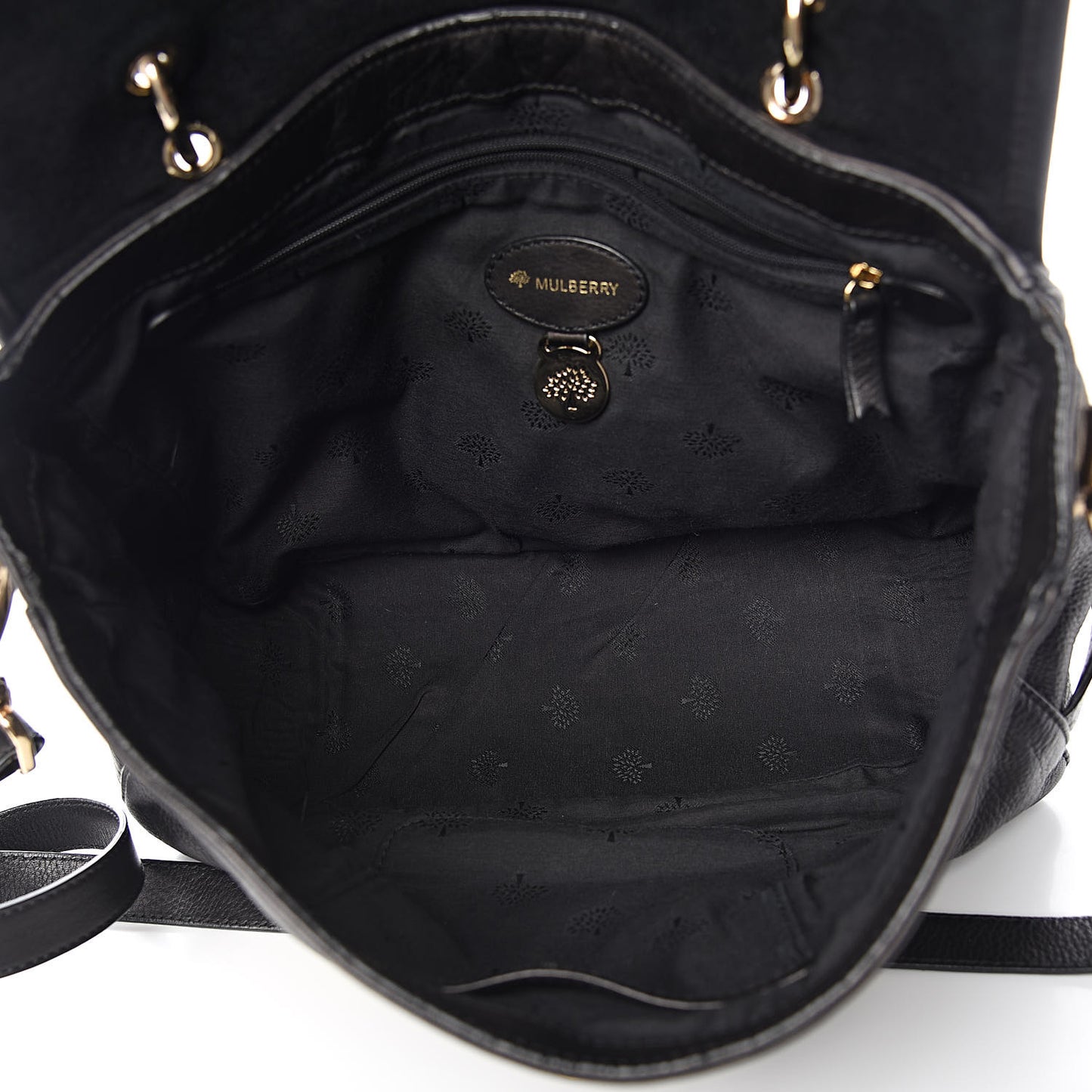 Soft Grain Calfskin Tillie Satchel Black