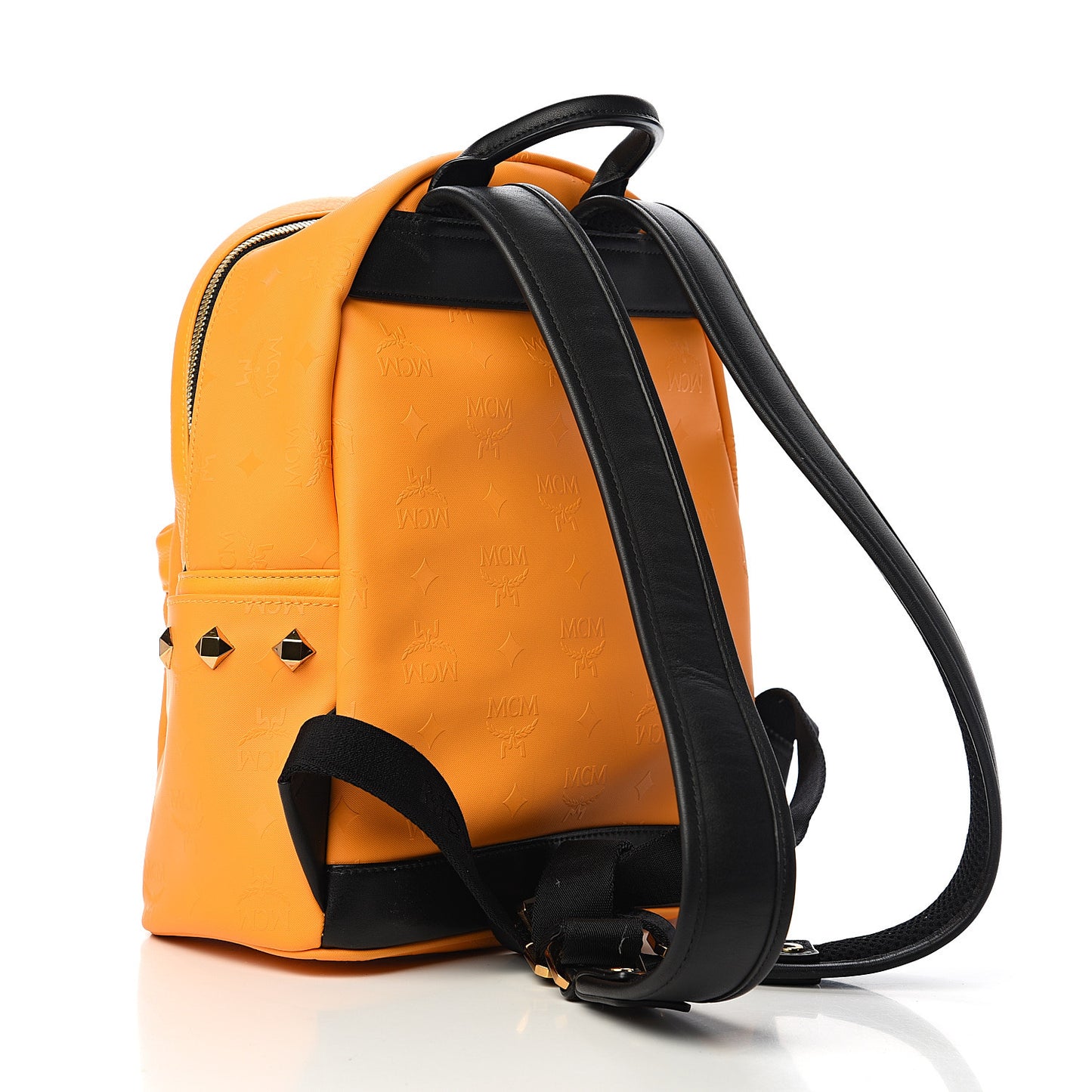 Odeon Studded Small Backpack Orange